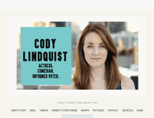 Tablet Screenshot of codylindquist.com